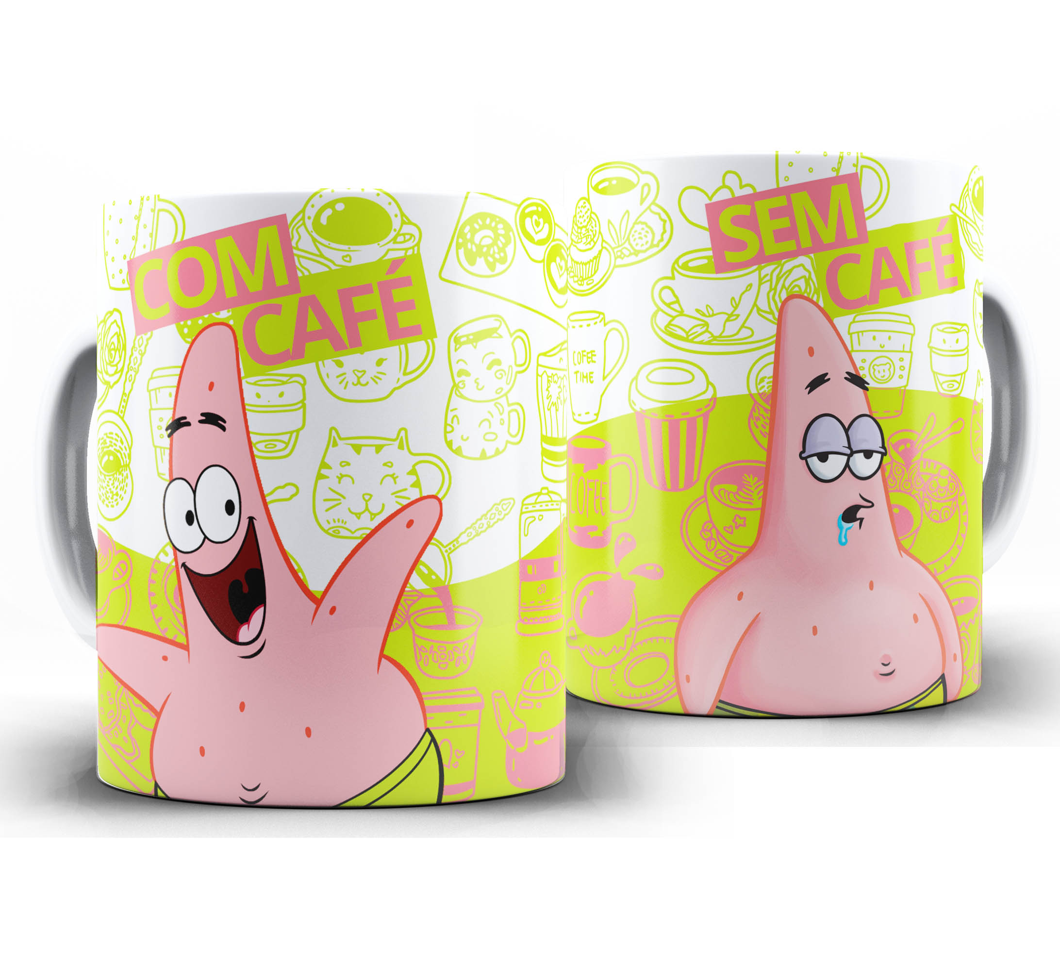 Caneca Com Cafe Sem Cafe - Patrick Estrela